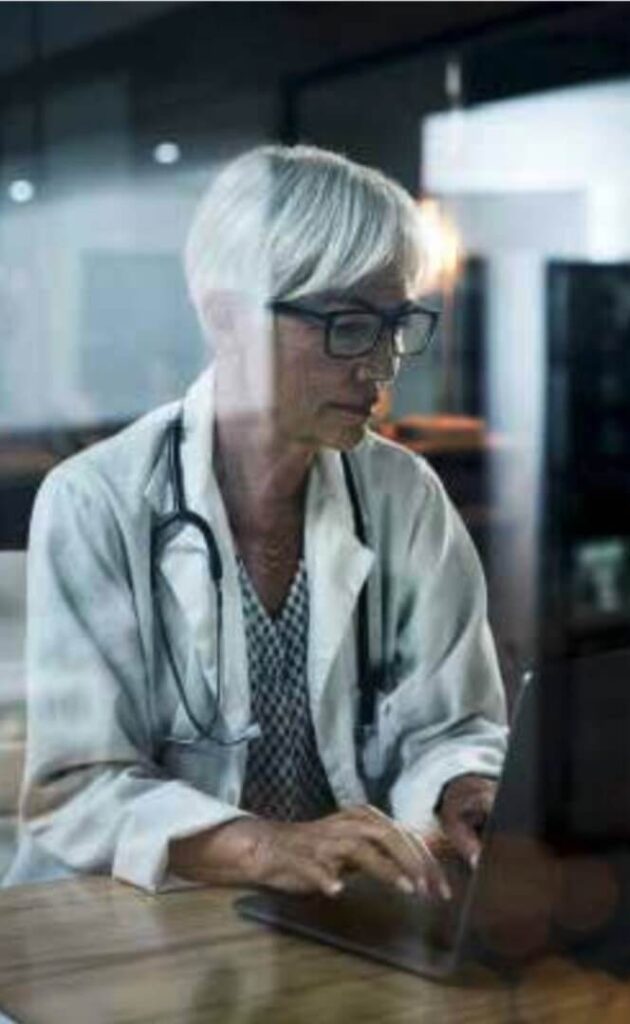 Hospital worker — secure remote access to patient data