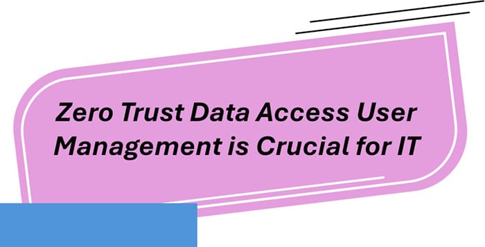Zero Trust Data Access User Management is Crucial for IT